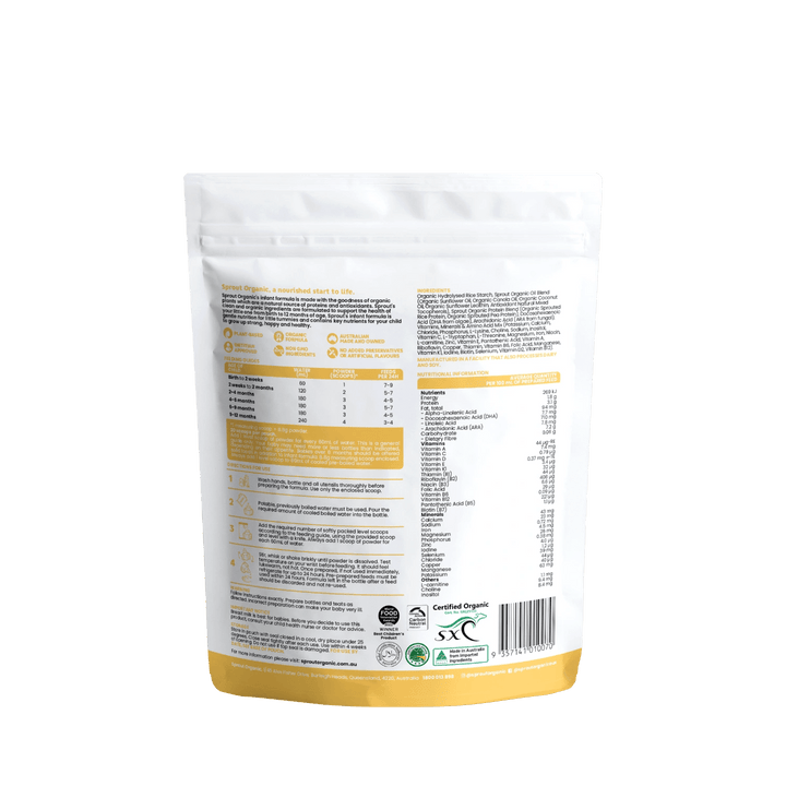 Infant Formula - Sprout Organic