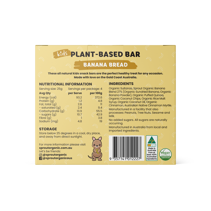 Kids Plant Based Bar Box - Sprout Organic