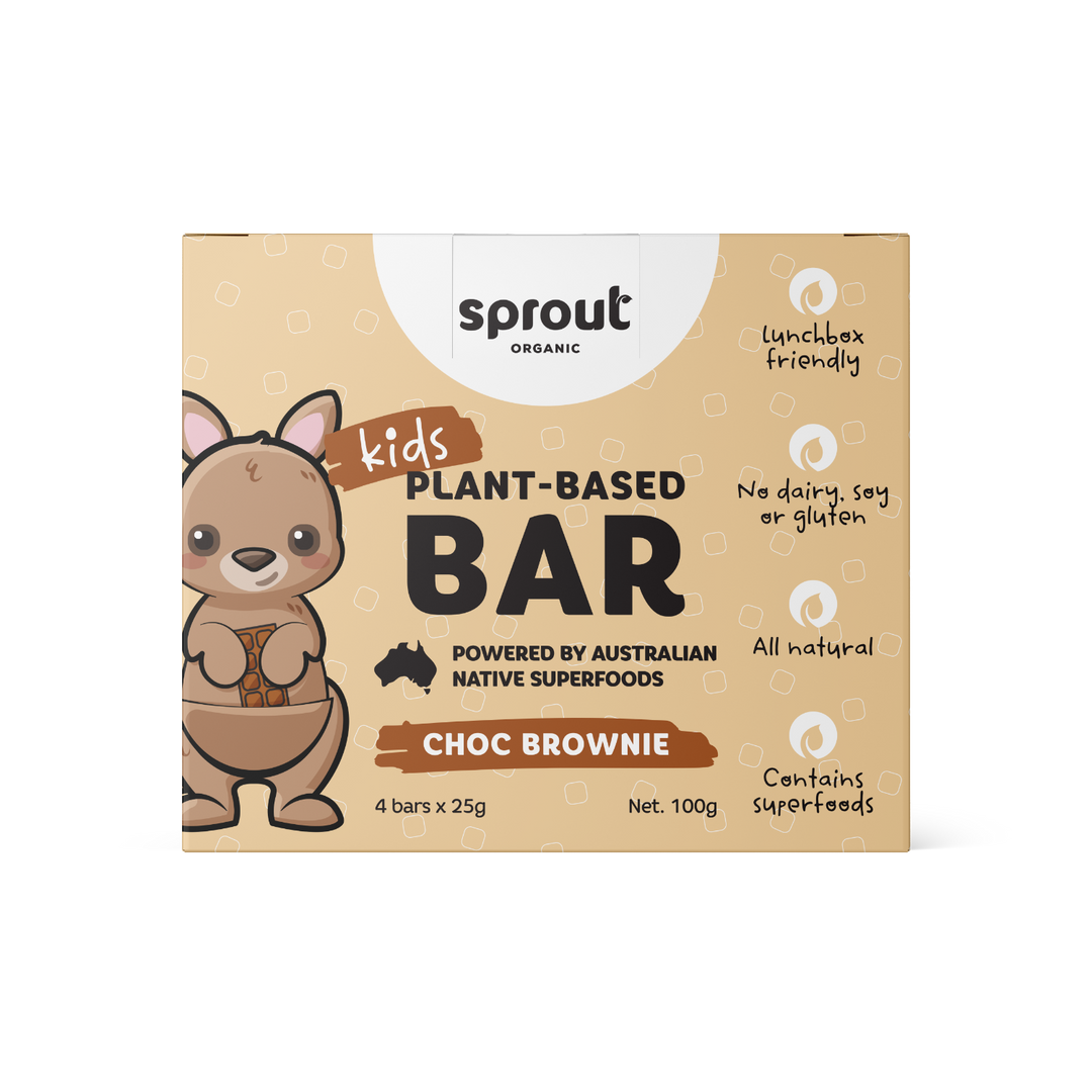 Sprout Organic Kids Plant-Based Bar Box - Choc Brownie