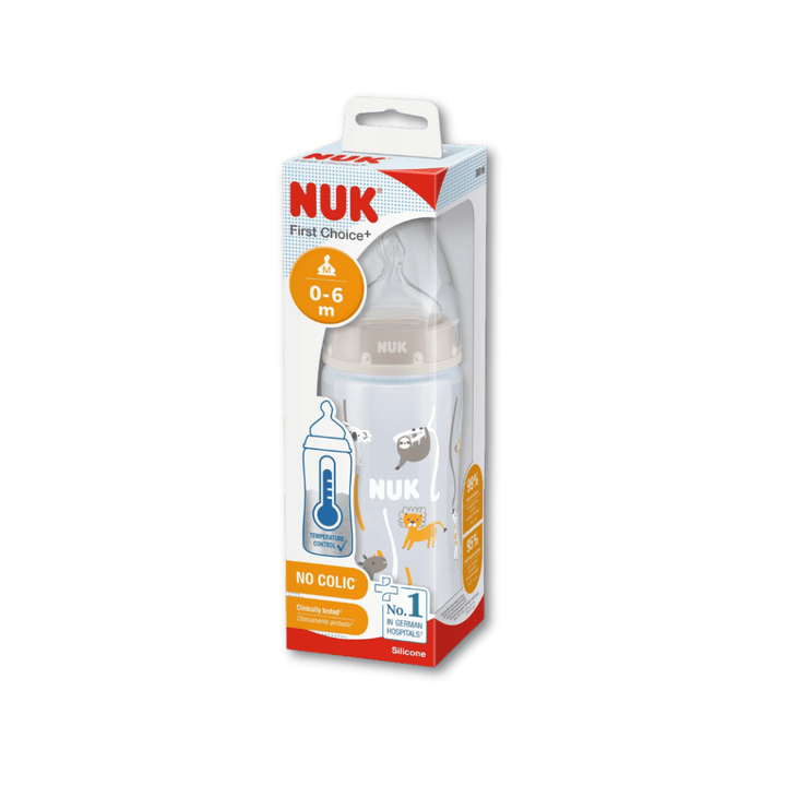 NUK First Choice Bottle: No Colic + Temperature Control 0 - 6 Months - Sprout Organic