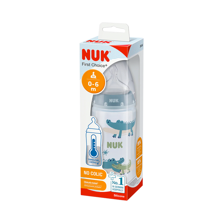 NUK First Choice Bottle: No Colic + Temperature Control